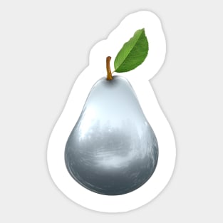 Metal pear Sticker